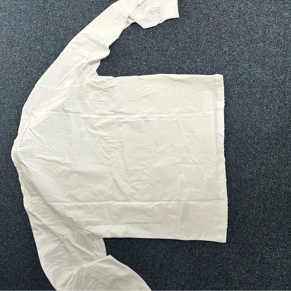 Balenciaga Oversized BB Logo Long Sleeve Shirt White/Black – Size L (Fits XXL) - Picture 14 of 15